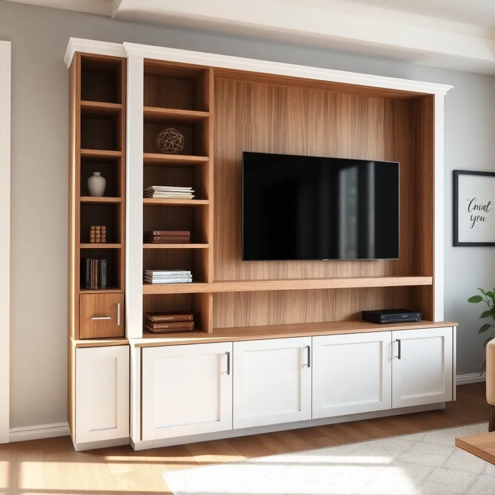 Meblościanka na wymiar do salonu