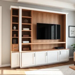 Meblościanka na wymiar do salonu