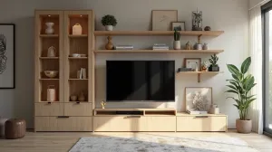Meblościanka z miejscem na telewizor