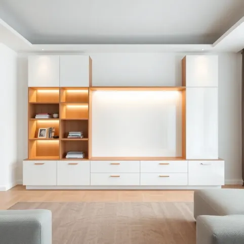 Piękne nowoczesne meblościanki