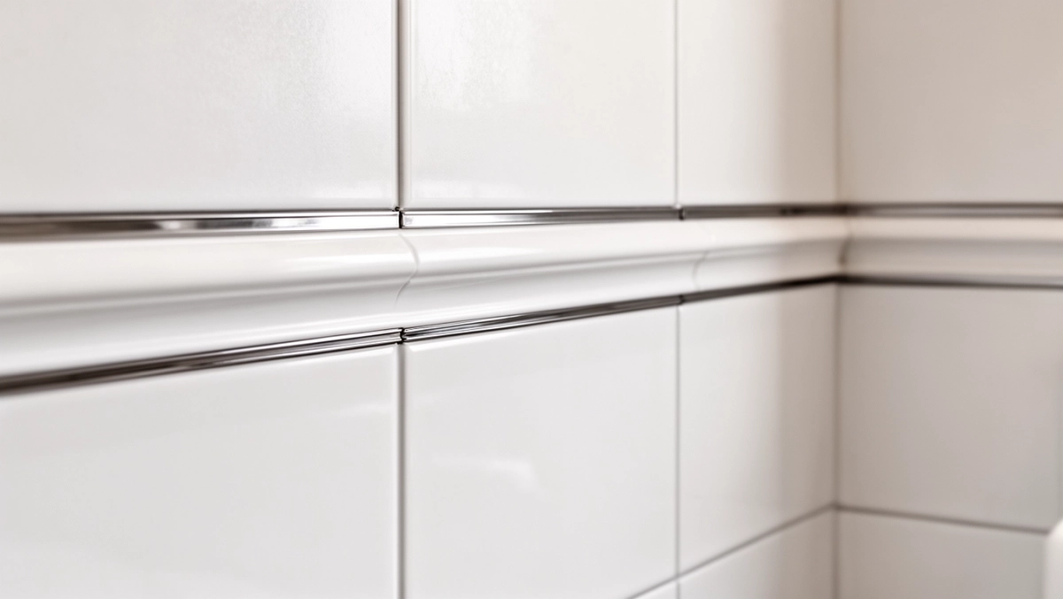 Jak wykończyć płytki w połowie ściany